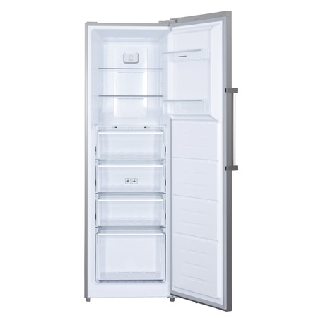 Congelator Heinner HFF-H270NFXF+, 274 l, Clasa F, Full No Frost, Control touch, Congelare rapida, H 185 cm, Argintiu