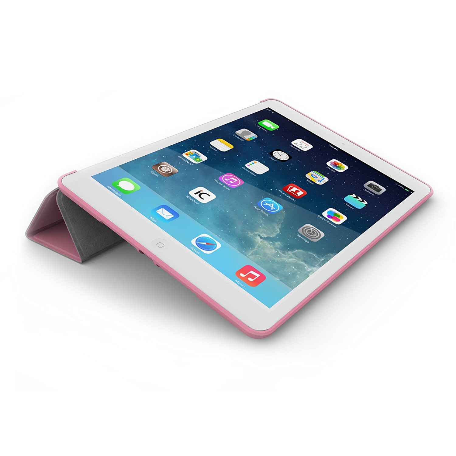 Husa protectie tableta, Khomo, Compatibila cu iPad Mini 1/2/3, Roz