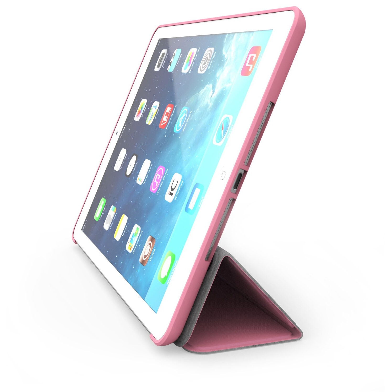 Husa protectie tableta, Khomo, Compatibila cu iPad Mini 1/2/3, Roz