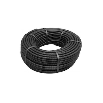 Tub flexibil, copex, D32 pvc negru, fara fir de tragere, FK 15/32 clasa medie, DX15032R, Gewiss, rola 50m Tub flexibil, copex, D32 pvc negru, fara fir de tragere, FK 15/32 clasa medie, DX15032R, Gewiss, rola 50m