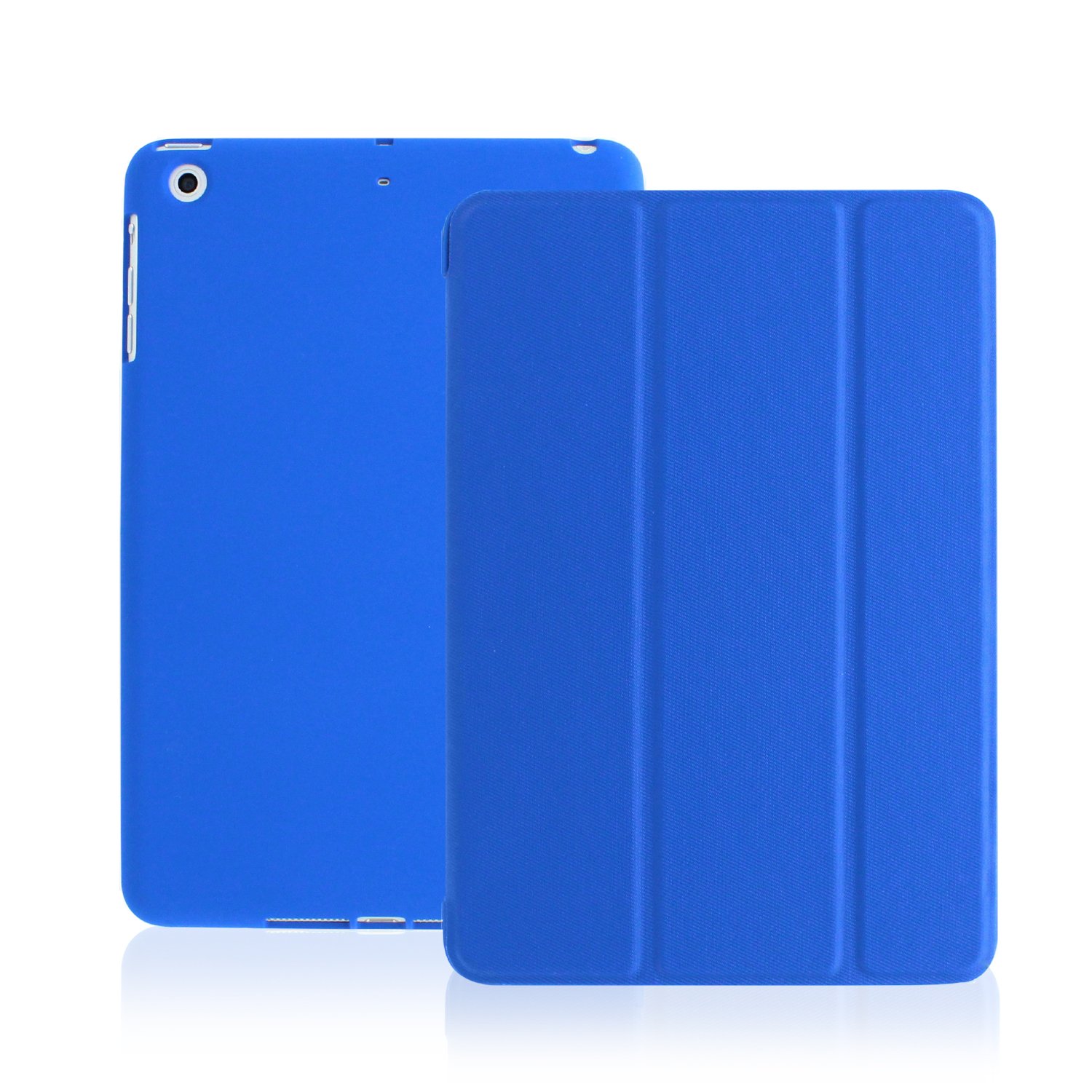 Husa protectie tableta, Khomo, Compatibila cu iPad Mini 1/2/3, Albastru inchis
