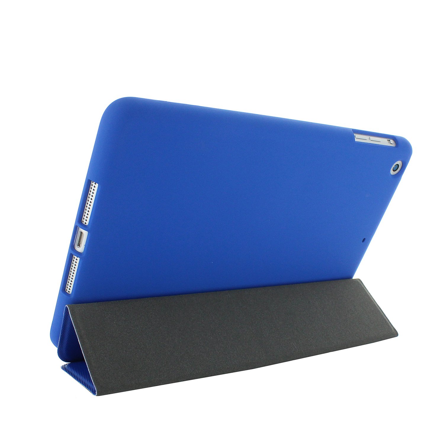 Husa protectie tableta, Khomo, Compatibila cu iPad Mini 1/2/3, Albastru inchis