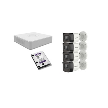 Kit supraveghere video Hikvision 2MP, cu 4 camere 2MP de exterior/interior si HDD 1 TB MK152 Kit supraveghere video Hikvision 2MP, cu 4 camere 2MP de exterior/interior si HDD 1 TB MK152