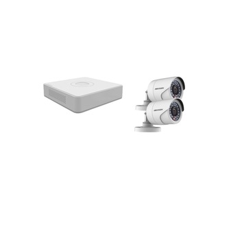 Kit supraveghere video Hikvision 2MP, cu 2 camere 2MP de exterior/interior MK102 Kit supraveghere video Hikvision 2MP, cu 2 camere 2MP de exterior/interior MK102