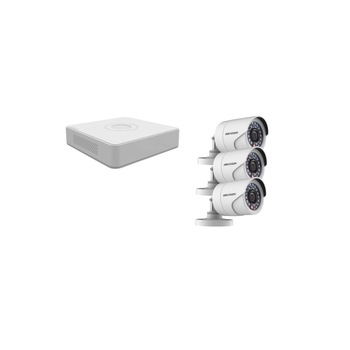 Kit supraveghere video Hikvision 2MP, cu 3 camere 2MP de exterior/interior MK103 Kit supraveghere video Hikvision 2MP, cu 3 camere 2MP de exterior/interior MK103