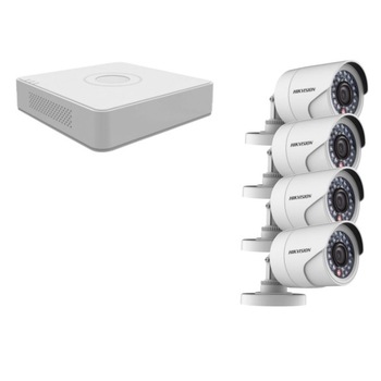 Kit supraveghere video Hikvision 2MP, cu 4 camere 2MP de exterior/interior MK104 Kit supraveghere video Hikvision 2MP, cu 4 camere 2MP de exterior/interior MK104