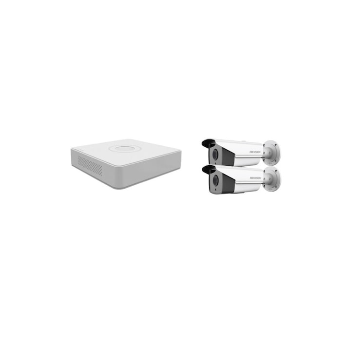 Kit supraveghere video Hikvision 5MP, cu 1 camera 5MP de interior MK387