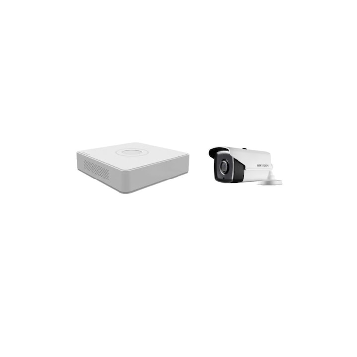 Kit supraveghere video Hikvision 2MP, cu 2 camere 2MP de interior MK106