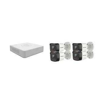 Kit supraveghere video Hikvision 2MP, cu 4 camere 2MP de exterior/interior MK120 Kit supraveghere video Hikvision 2MP, cu 4 camere 2MP de exterior/interior MK120
