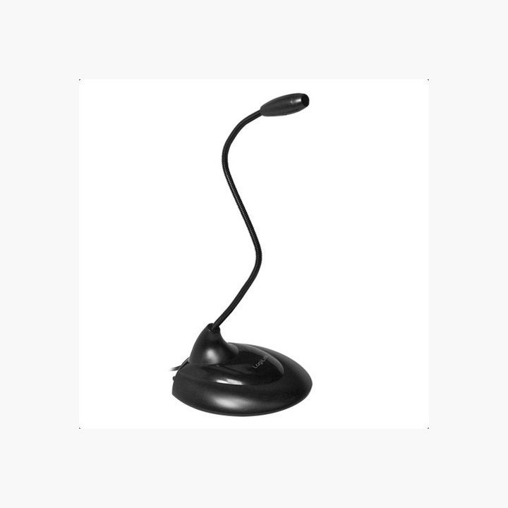 Настолен микрофон LogiLink MMZ HS0047, 2м кабел, 60dB, черен