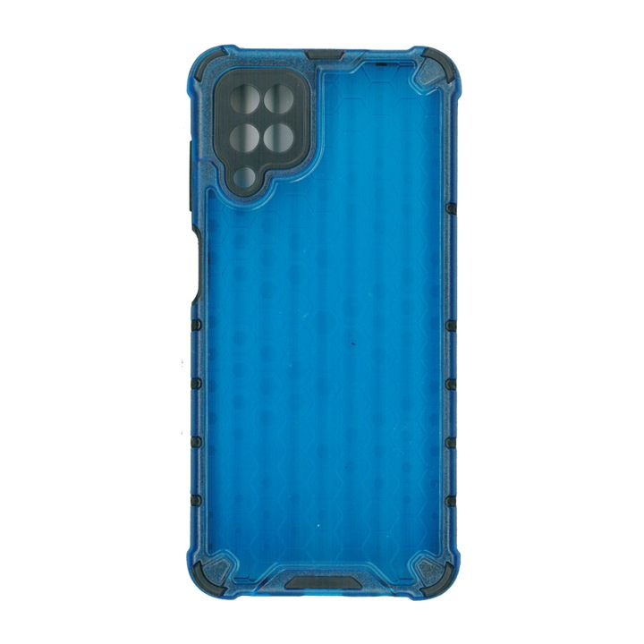 Husa protectie spate anti-shock hexa, pentru Samsung Galaxy A12, albastru