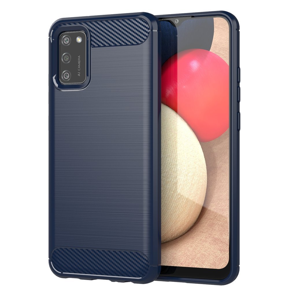 Husa pentru Samsung Galaxy A02s tpu carbon navy