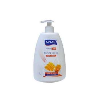 Sapun lichid cu pompita, Avias, miere, 1000ml Sapun lichid cu pompita, Avias, miere, 1000ml