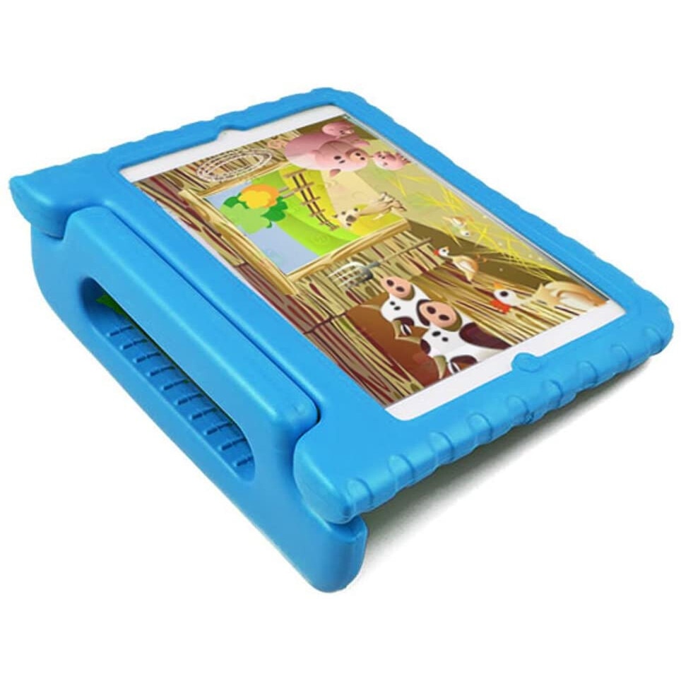 Husa de protectie Khomo, Pentru Apple iPad 2/3/4, Spuma, Albastru