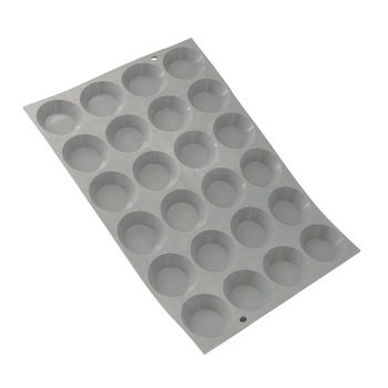 Forma silicon pentru 24 mini-tarte, 30 x 19,5 cm - de Buyer Forma silicon pentru 24 mini-tarte, 30 x 19,5 cm - de Buyer