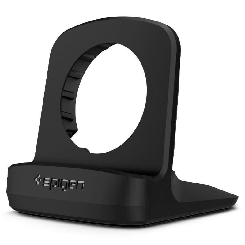 Stand incarcare Spigen S352 compatibil cu Samsung Galaxy Watch 3/4 Black