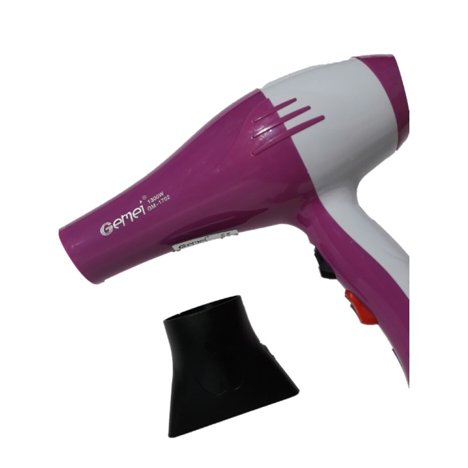 Uscator profesional pentru par, GEMEI, cu alimentare la priza (220-240V), putere 1300W.