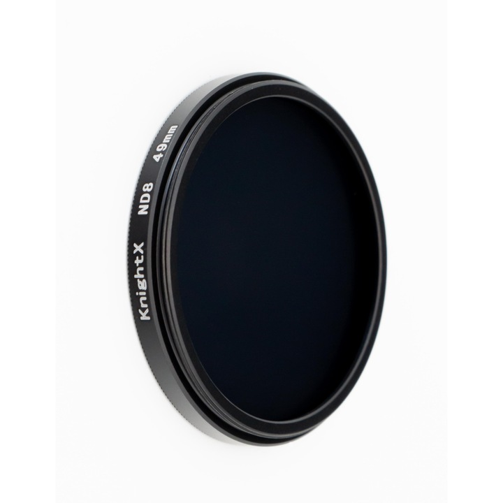 KnightX szűrő, ND 8 (ND 0,9), egyenletes semleges sűrűségű szűrő, 49 mm