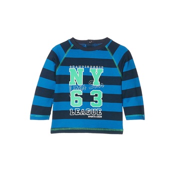 Bluza bumbac baieti Twins by Julius Hupeden, albastra, 74 cm, cu imprimeu Bluza bumbac baieti Twins by Julius Hupeden, albastra, 74 cm, cu imprimeu