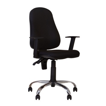 Scaun de birou Offix GTR Chrome, textil FJ-5, negru Scaun de birou Offix GTR Chrome, textil FJ-5, negru