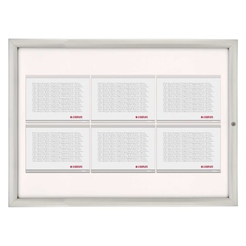 Avizier securizat cu insert NANO, JJ DISPLAYS, format 6 x A4 landscape, cu rama click din aluminiu, 700x1000 mm, rezistenta la exterior Avizier securizat cu insert NANO, JJ DISPLAYS, format 6 x A4 landscape, cu rama click din aluminiu, 700x1000 mm, rezistenta la exterior