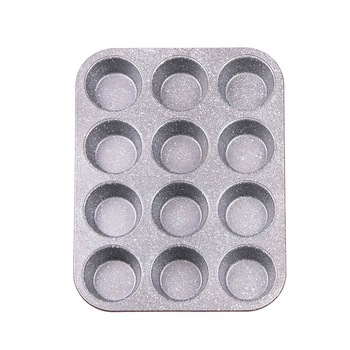 Tava pentru briose Voltz V51223RC, 12 briose, Finisaj marmura, Rosu Tava pentru briose Voltz V51223RC, 12 briose, Finisaj marmura, Rosu