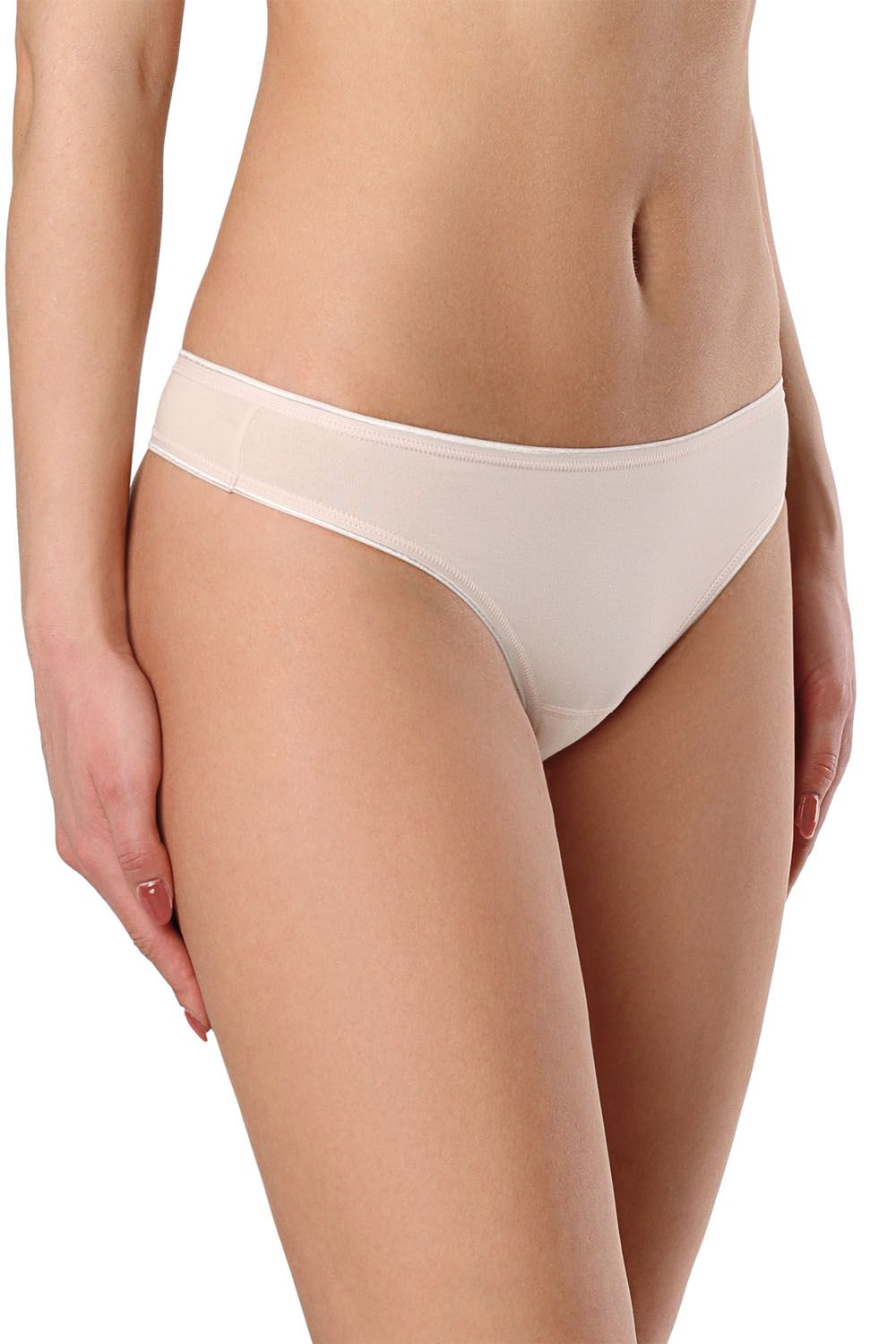 Chilot dama din bumbac model string, Conte Elegant LST 2000, Nude