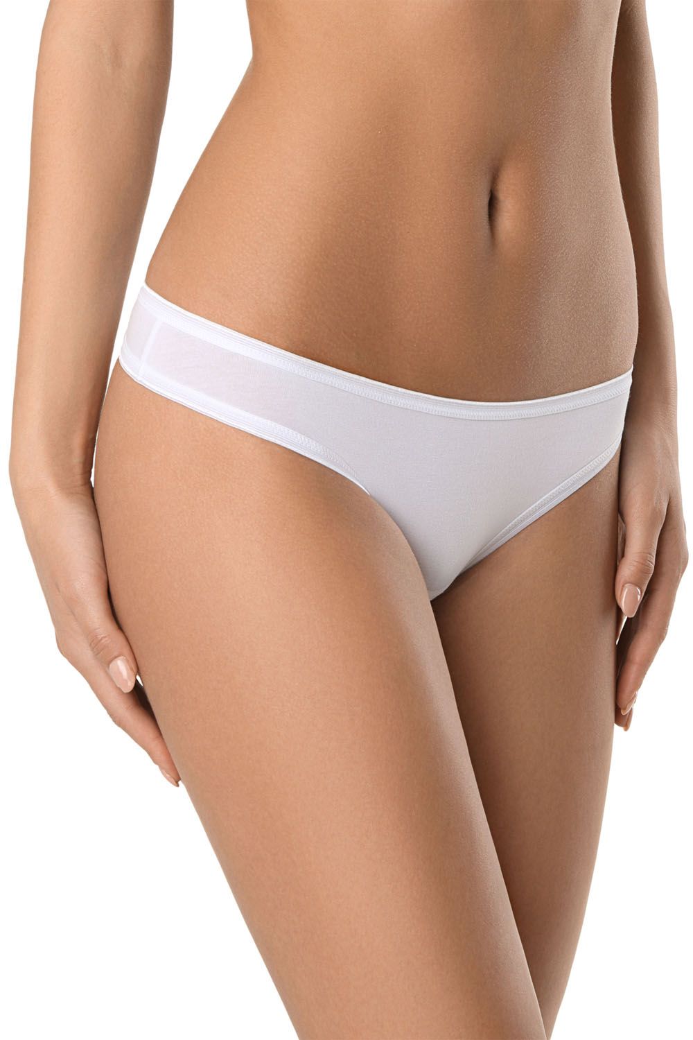 Chilot dama din bumbac model string, Conte Elegant LST 2000, Alb