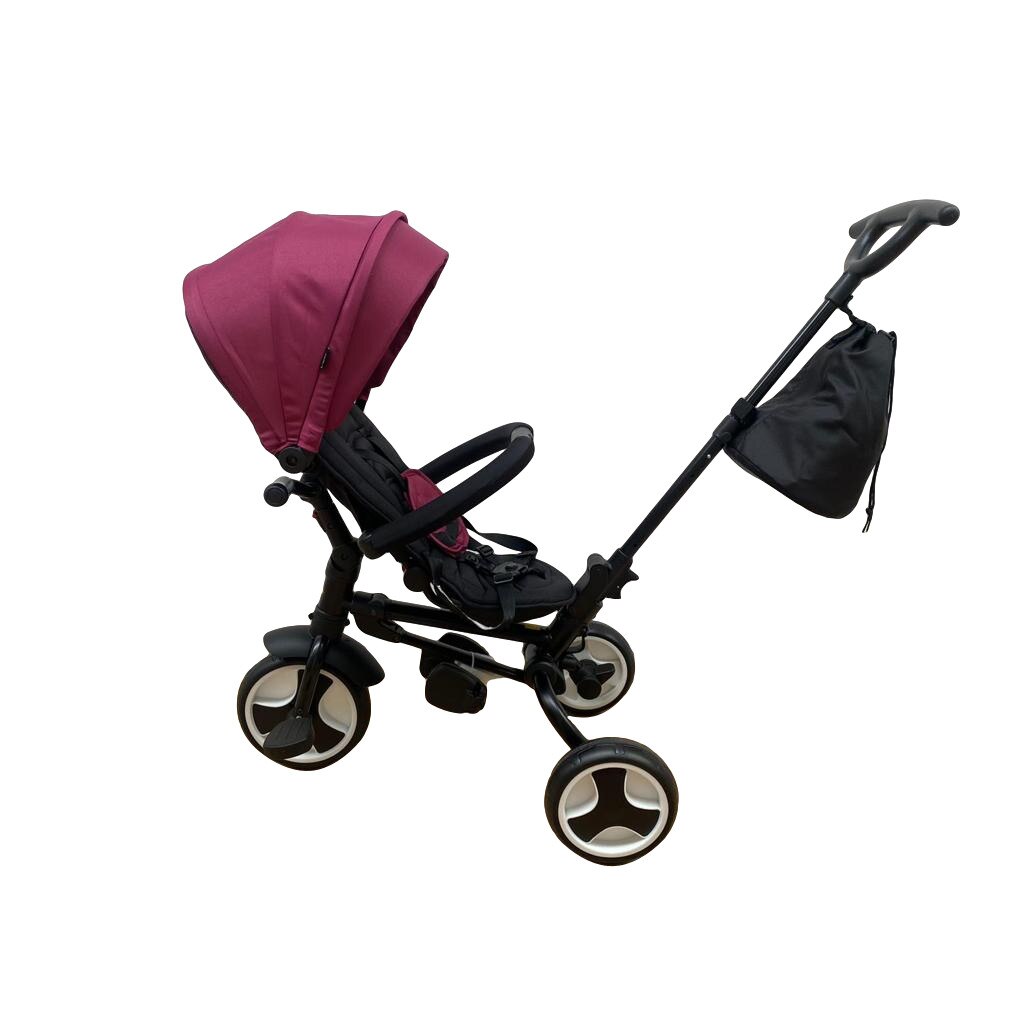 Tricicleta pliabila cu pozitie de somn, scaun reversibil si tija de directie ajustabila, Fit Trike Mov, Unitoys