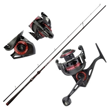Set Lanseta Throttle Spin 2.40m 2tr 12-44gr - Mulineta Throttle 30 TH Set Lanseta Throttle Spin 2.40m 2tr 12-44gr - Mulineta Throttle 30 TH