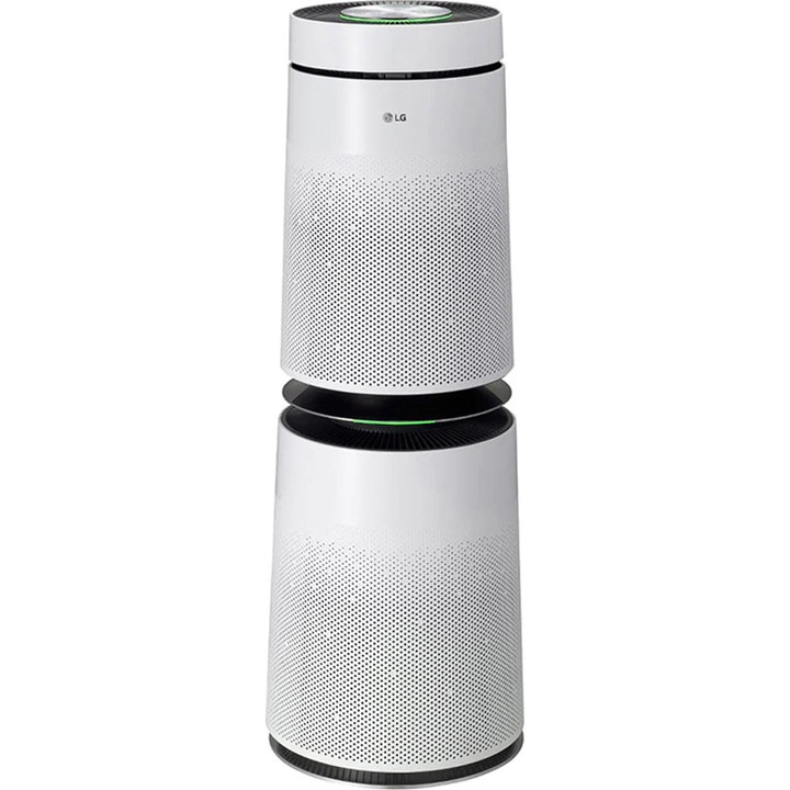 Пречиствател за въздух LG PuriCare AS95GDWV0, 91 м2, Сензор PM 1.0, SmartThinQ, WiFi, Филтър HEPA, Clean Booster, Бял
