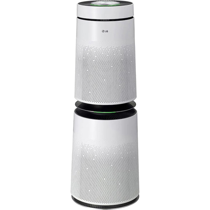 Пречиствател за въздух LG PuriCare AS95GDWV0, 91 м2, Сензор PM 1.0, SmartThinQ, WiFi, Филтър HEPA, Clean Booster, Бял