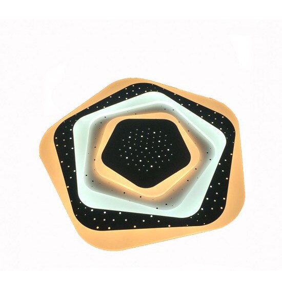 Plafoniera led Fiori, 3D, 102w, 530mm diametru, 6350 lm, lumina neutra si calda, cu telecomanda