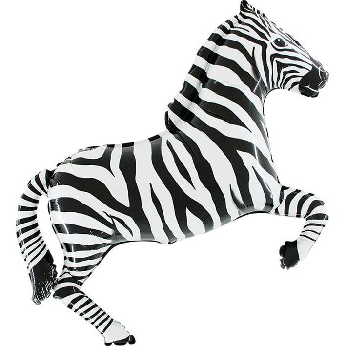 Balon folie supershape zebra 99 cm