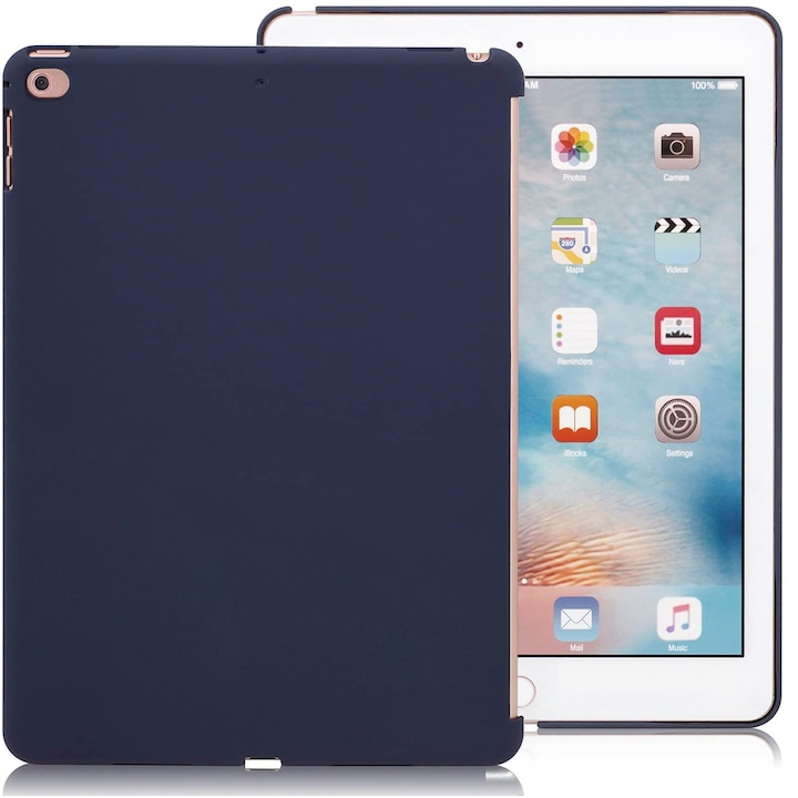 KHOMO Companion Tablet tok, hátlap védő, iPad 9.7 2018/2017 készülékhez, sötétkék