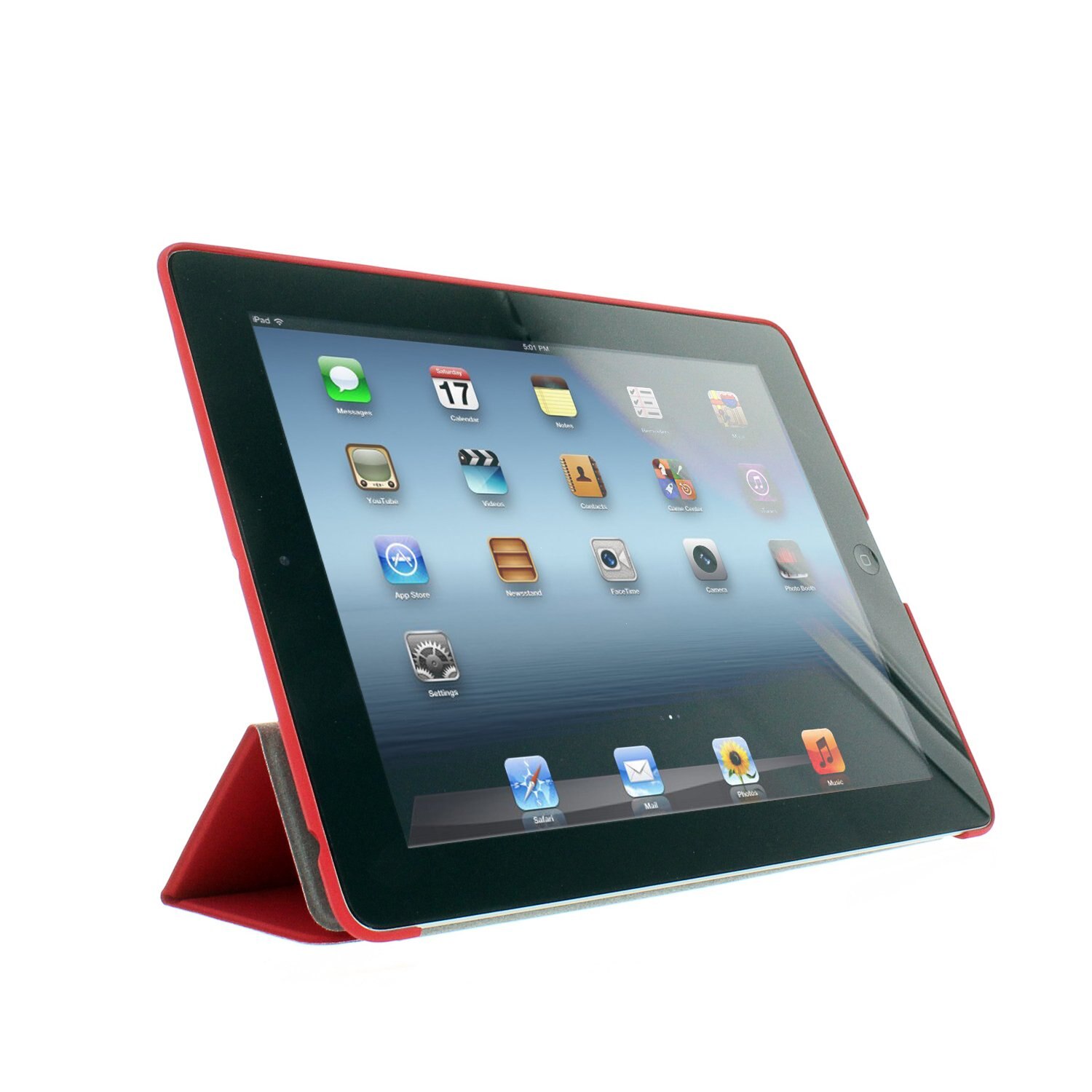 Husa de protectie UltraSlim KHOMO pentru iPad 2/3/4, Rosu