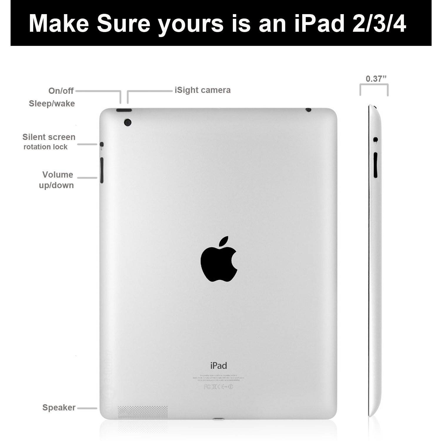 Husa de protectie UltraSlim KHOMO pentru iPad 2/3/4, Rosu