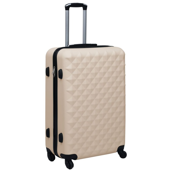 Valiza cu carcasa rigida vidaXL, auriu, ABS