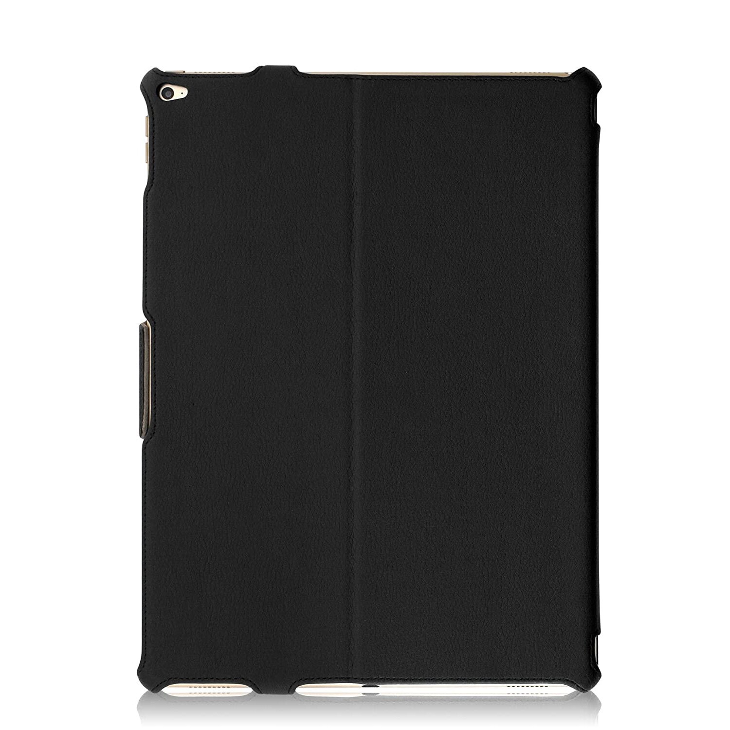 Husa de protectie UltraSlim KHOMO pentru iPad Pro 12.9 2015, Curea din piele, Negru
