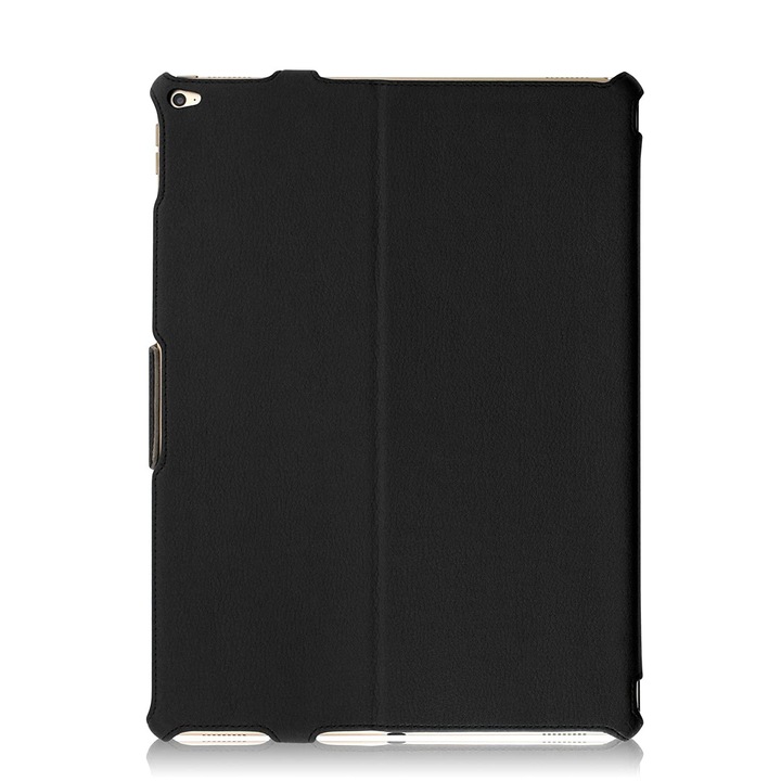 Husa de protectie UltraSlim KHOMO pentru iPad Pro 12.9 2015, Curea din piele, Negru