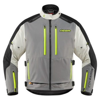 Geaca moto ICON Raiden, Gri L Geaca moto ICON Raiden, Gri L