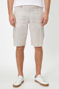 KOTON, Bermude din amestec de in, Bej, XS KOTON, Bermude din amestec de in, Bej, XS