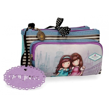 Borseta 20.5 cm 3 comp, Gorjuss Friends Walk Together Borseta 20.5 cm 3 comp, Gorjuss Friends Walk Together