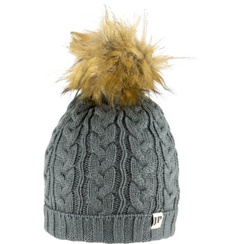 Caciula tricotata de dama Jack Pyke, cu mot detasabil din blana artificiala, respirabila, acril 100%, marime universala, gri Caciula tricotata de dama Jack Pyke, cu mot detasabil din blana artificiala, respirabila, acril 100%, marime universala, gri