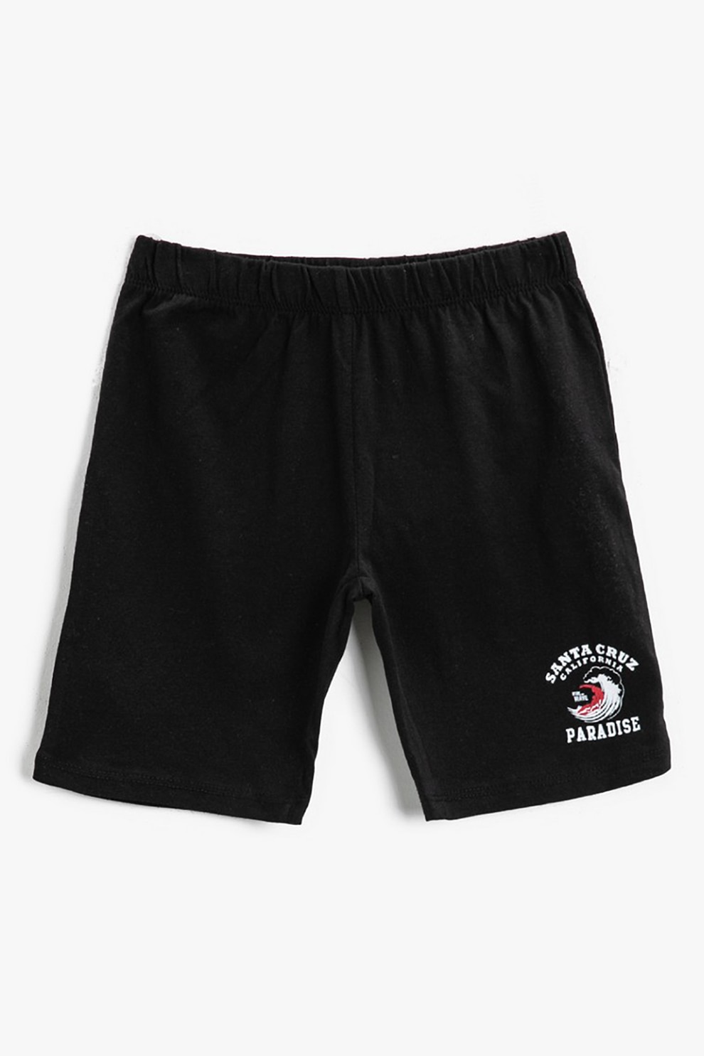 KOTON, Pantaloni scurti cu talie elastica, Negru