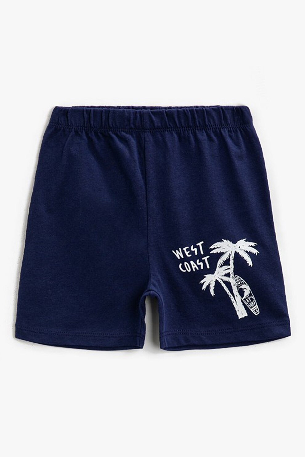 KOTON, Pantaloni scurti cu imprimeu grafic, Bleumarin