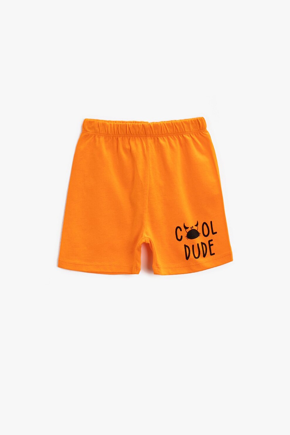 KOTON, Pantaloni scurti de jerseu cu talie elastica, Oranj, 68-74 CM