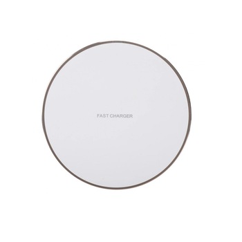 Incarcator Wireless Fast Charge Alb, Auriu Compatibil QI Incarcator Wireless Fast Charge Alb, Auriu Compatibil QI