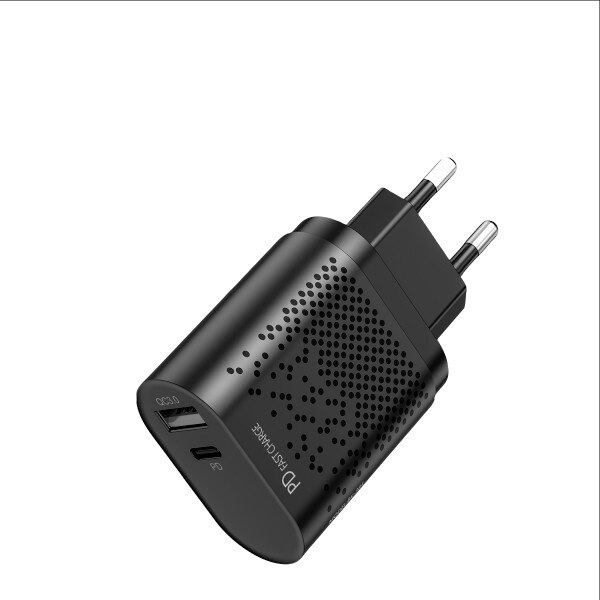 Incarcator Ultra Charge 1x USB 3.0 si 1x USB Tip C Compatibil Universal, Negru