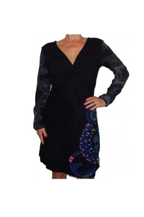 Рокля, Desigual 17WWVKW, Черен, 34